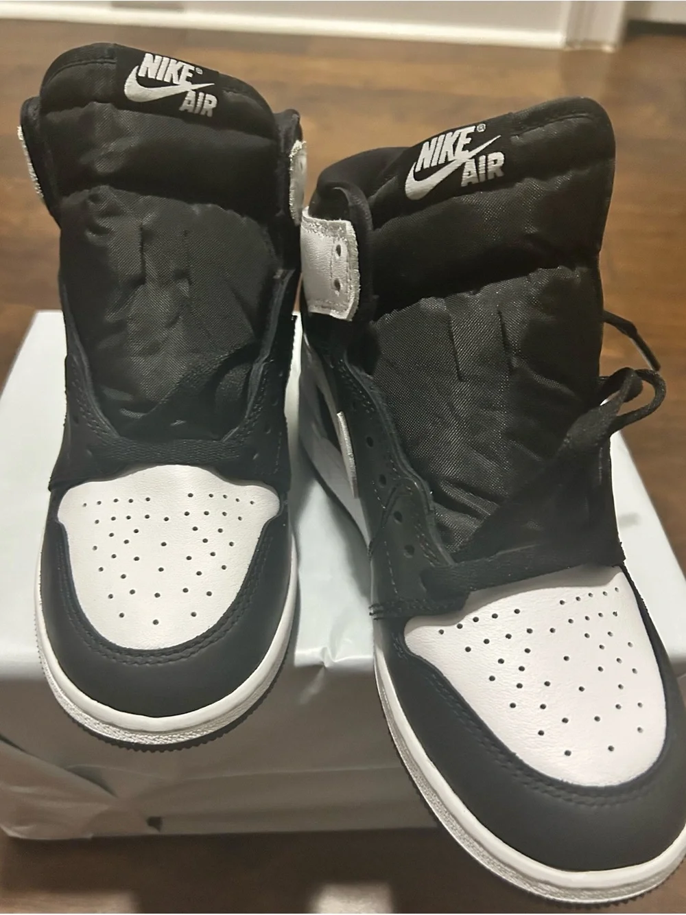 Nike Kids Black and White High-Top Sneakers - Picture 3 of 16